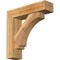 Ekena Millwork Imperial Block Rough Sawn Bracket w/ Offset Brace, Western Red Cedar, 6"W x 22"D x 22"H BKT0604X22X22IMP05RWR - alternate 1